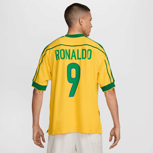Camisa Seleção Brasileira Retrô 1998 Amarela - Nike RONALDO 9