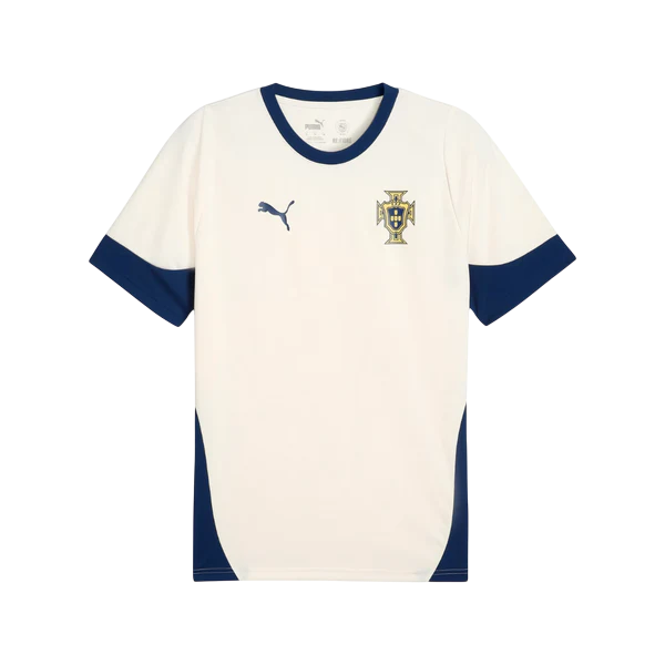 Camisa Portugal Treino Branca 25/26 - Puma Versão Torcedor Masculina