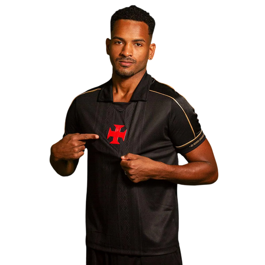 Camisa Vasco da Gama Polo Negritude 25/26 - Torcedor Masculina