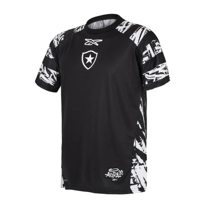 Camisa Botafogo Pré-Jogo 25/26 - Torcedor Reebok Masculino - Preto