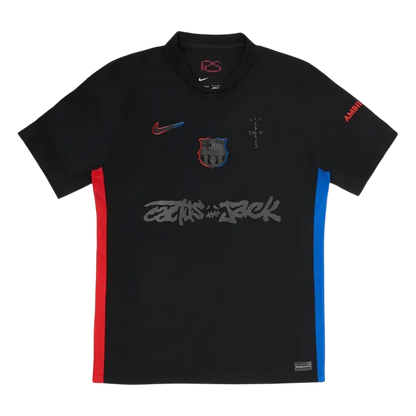 Camisa Barcelona Away x Travis Scott All Black 24/25 - Nike Torcedor Masculina