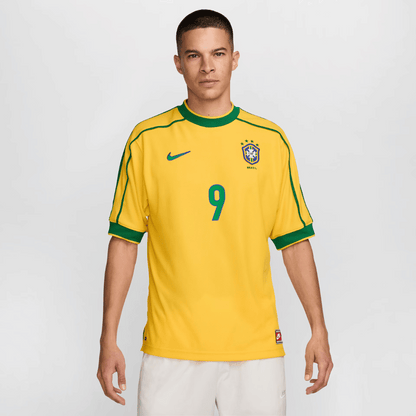 Camisa Seleção Brasileira Retrô 1998 Amarela - Nike RONALDO 9
