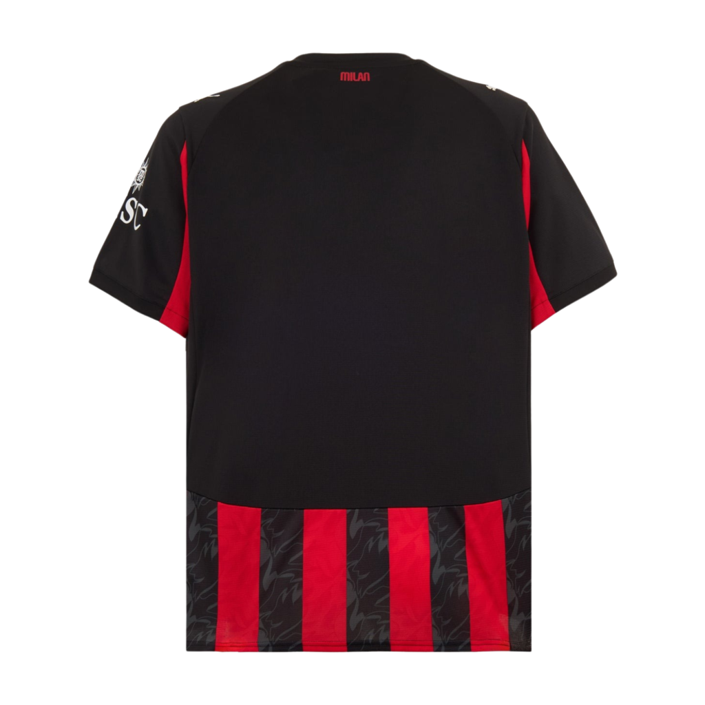 Camisa AC Milan Home 25/26 - Torcedor Puma Masculino - Vermelho e Preto