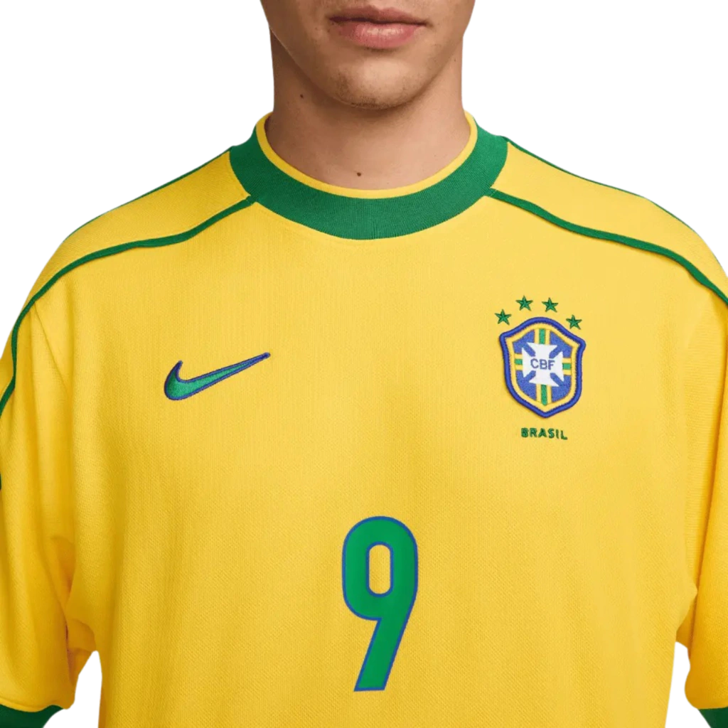 Camisa Seleção Brasileira Retrô 1998 Amarela - Nike RONALDO 9