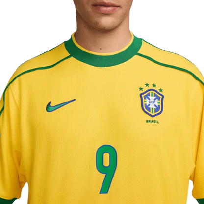 Camisa Seleção Brasileira Retrô 1998 Amarela - Nike RONALDO 9
