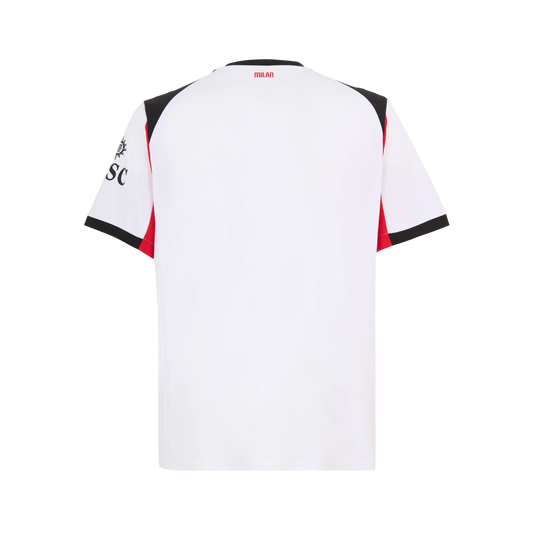 Camisa AC Milan Away 25/26 - Torcedor Puma Masculino - Branco e Preto