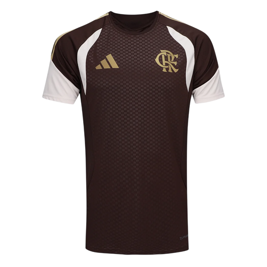 Camisa Flamengo 26/27 Treino Marrom - Adidas Versão Torcedor