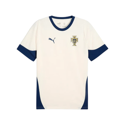 Camisa Portugal Treino Branca 25/26 - Puma Versão Torcedor Masculina