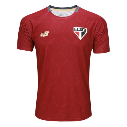 Camisa São Paulo Treino Vermelha 25/26 - NB Torcedor Masculina Lançamento