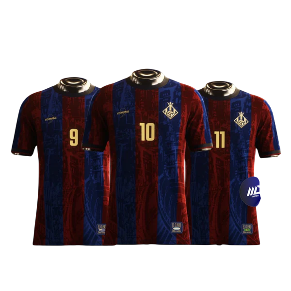 Kit 3 Camisas Barcelona Edition "MSN" 24/25 - Comma Football Masculina
