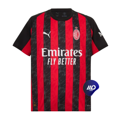Camisa AC Milan Home 25/26 - Torcedor Puma Masculino - Vermelho e Preto