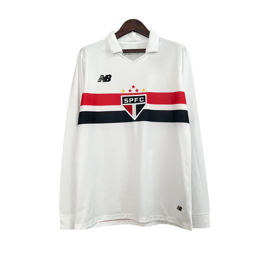 Camisa São Paulo Home Manga comprida 24/25 - Versão Torcedor