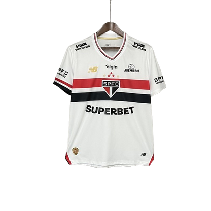 Camisa São Paulo Home Todos Patrocínios 25/26 - NB Torcedor Masculina