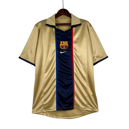Camisa Retro Barcelona Dourada Nike 02/2003 Masculino