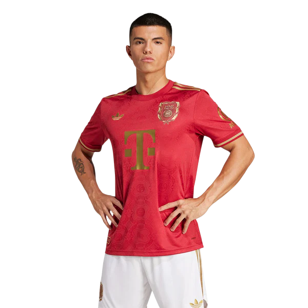 Camisa Bayern De Munique 125 Anos Vermelha 25/26 - Adidas Torcedor Masculina