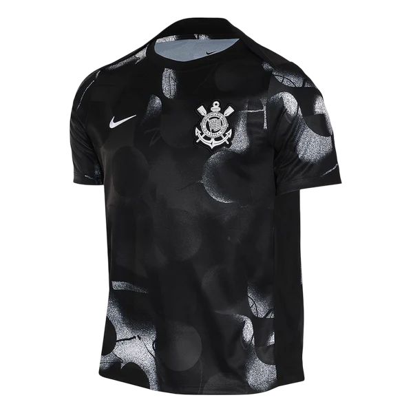 Camisa Corinthians Treino Preta 25/26 - Nike Versão Torcedor Masculina