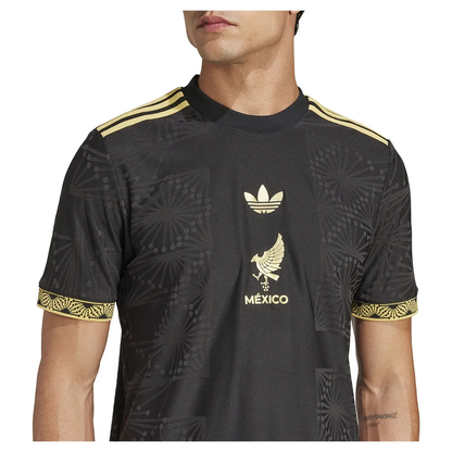 Camisa México Ouro (Gold) 25/26 - Adidas Torcedor Masculina