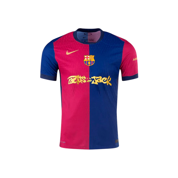 Camisa Barcelona Home  x Travis Scott 24/25 - Nike Versão Jogador