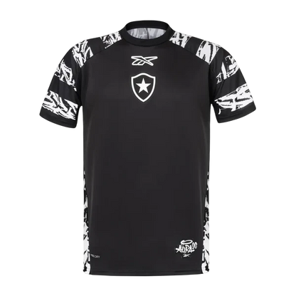 Camisa Botafogo Pré-Jogo 25/26 - Torcedor Reebok Masculino - Preto