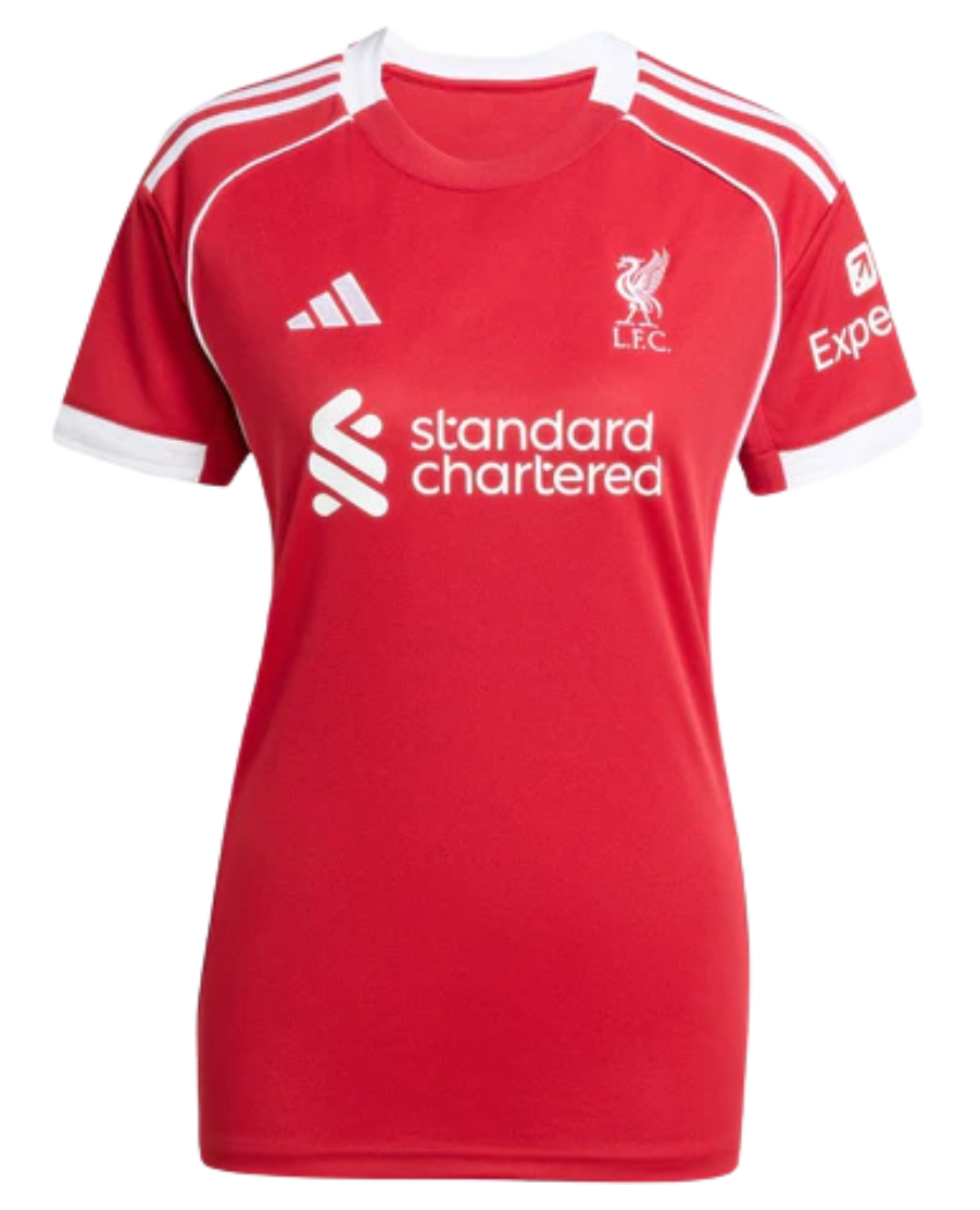 Camisa Liverpool Home 25/26 - Adidas Feminina