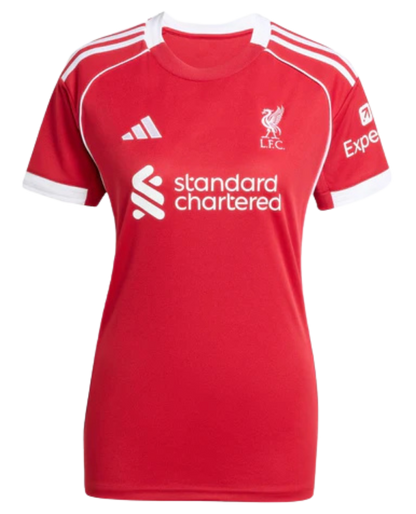Camisa Liverpool Home 25/26 - Adidas Feminina
